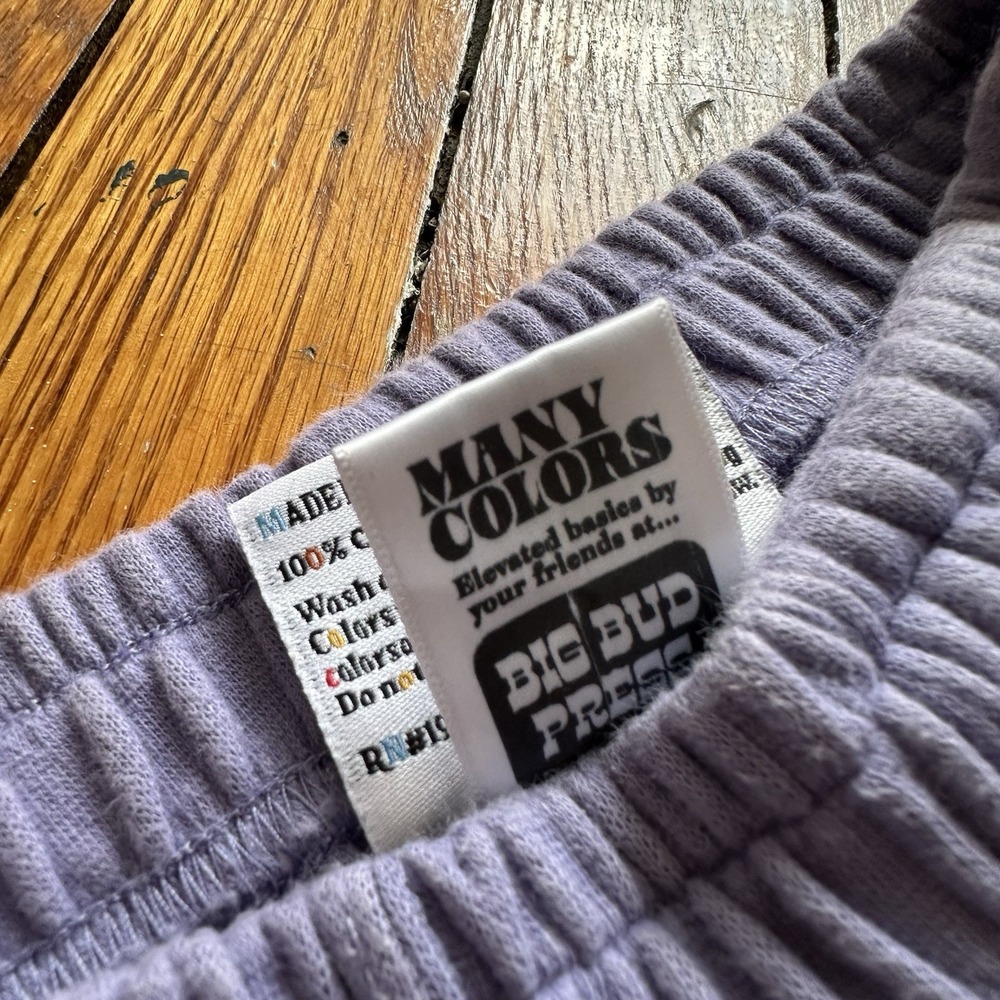 Big Bud Press Many Colors Wide Leg Cotton Sweatpants Size XXS 28" Inseam Purple - Picture 5 of 10